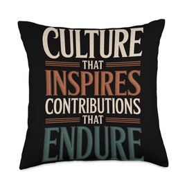 Culture That Inspires Hispanic Heritage Month Throw Pillow