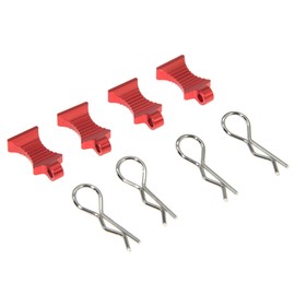 Body Clips Pins Compatible with 1/8 1/10 1/12 Traxxass Axials Redcats RC4WD Losis Arrmas Tamiyas HPIs HSPs RC Car Crawler Truck Buggy Body Clips Retainers R Pins with Pull Tabs Upgrade Parts