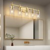 SOLFART Gold Vanity Light Fixtures Bathroom Lighting Over Mirror Wall