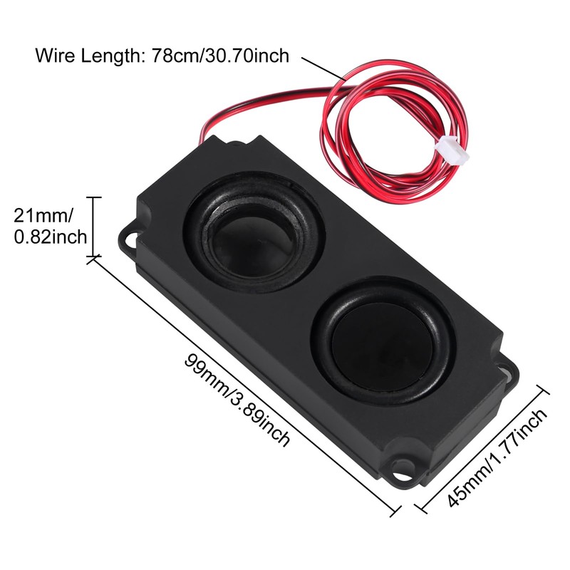 D-FLIFE 6pcs Speaker 5 Watt 8 Ohm Double Cavity Mini