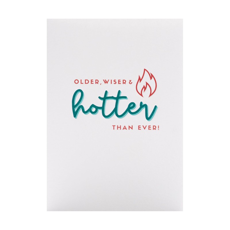 Kindred - Older, Wiser & Hotter - Birthday Card