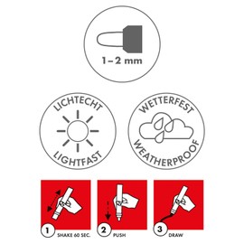 Marabu Brilliant Painter Pen (1-2mm Tip) - 081 Amethyst