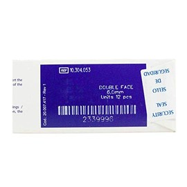 Stainless Steel Orthodontic Metal Polishing Strips Double Sided Center Gap 6mm 12 Strips per Box