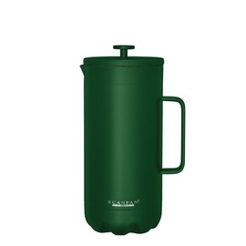 Scanpan to GO French Press Coffee Maker 1.0L, Forest Green - Serves 8 Cups - 18/8 Food Grade Stainless Steel, Drip-Free Spout - Scratch-Free Coating - Dishwasher Safe