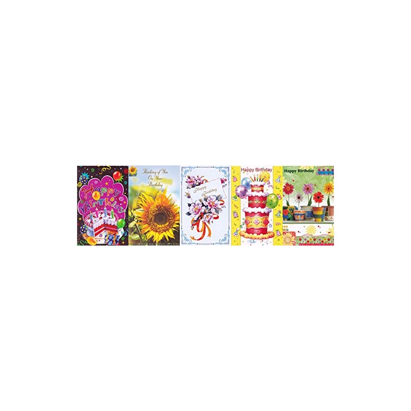 Assorted Birthday Greeting Cards 30 Pack
