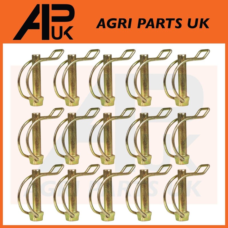 15x 10mm x 50mm Shaft Locking Retaining Pipe Pin Lynch