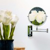 OVENTE 7" Wall Mounted Makeup Mirror with 1X/7X Magnification, Double