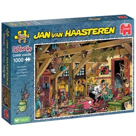 Jan Van Haasteren Oldtimers The Bachelor - 1000 Piece Adults Puzzle & Comic Puzzle - Large Jigsaw Puzzle for Adults - 100% Recycled Cardboard 1000Pc Jigsaw, Fun Adult Puzzle - Dimensions 68 x 49cm