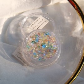 [AAGWW] Crushed Stone Nail Starry Sky Accessories Aurora Illusion Crystal Nail Parts Nail Stone Case DIY Nail Set (Starry Stone Nail Series, Color: D)