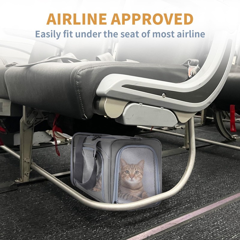 Petsfit Pet Carrier Airline/TSA Approved Small Dogs, Kitten, Carriers for