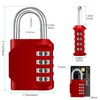 ZHEGE Combination Lock, Weatherproof Padlocks, Lock with Combination Code, 4-Digit