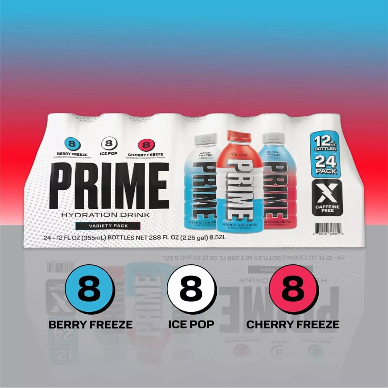 Prime Hydration Drink Variety Pack, 12 fl. oz., 24 pk.