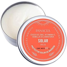 Protector SOLAR natural para todo el cuerpo que bloquea los rayos UVA y UVB con antioxidantes. Ingredientes 100% naturales, sin químicos. 90g.