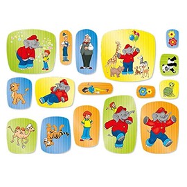 XXL confetti * Benjamin flowers * as decoration for children's party and children's birthday party by DH-Konzept // Töröööö // elephant children's party set