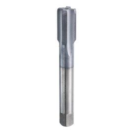 HARFINGTON 9/16"-32 UNS Thread Tap 6542 Cobalt High-Speed Steel TiCN Coated Plug Tap Right Hand Flat Head 4 Straight Flutes Screw Threading Hand Tap
