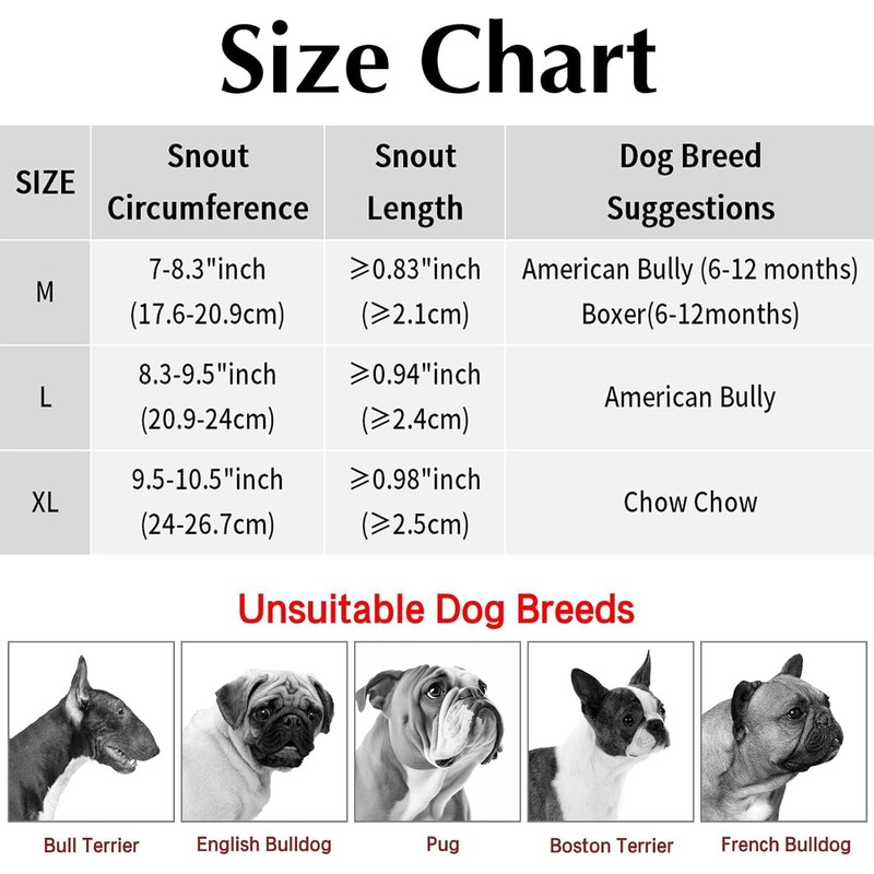 Dog Muzzle for Pitbull Soft Muzzles for Rottweilers American Bully