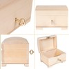 Creative Deco Small Wooden Lockable Jewellery Box | 10.6 x