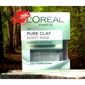 L'Oréal L'Oreal Pure Clay Purity Mask 50 ml -Eucalyptus -NEW