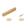 QUARKZMAN Set of 2 Wooden Drawer Handles with Screws 192
