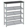 VASAGLE Shoe Rack for Entryway, 5-Tier Shoe Rack Organizer with