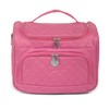 Travel Semi-Rigid Cosmetic Bag 25cm Cosmetic Bag KINSTON, Set Pink
