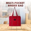 Madam Sew Multi-Pocket Binder Bag with Zipper – BinderBag Organizer
