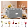BOHEMIABY Wine Glass Storage Box Holds 12 - Stackable Hard