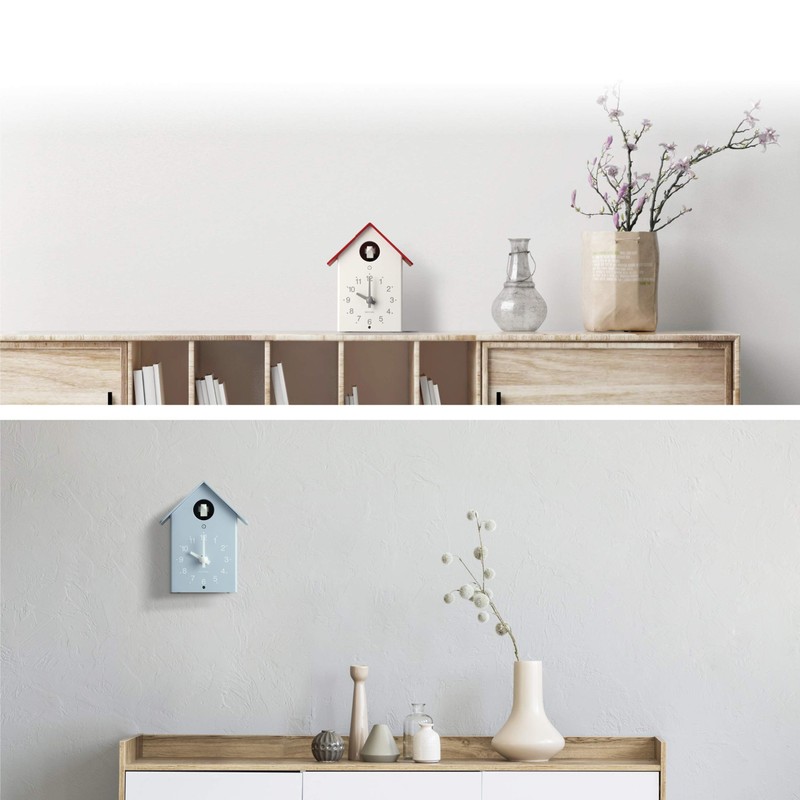 Rhythm (RHYTHM) Table Clock / Wall Clock Combo, Bellow Cuckoo