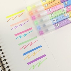 Irinupgae Twin Highlighter Set 4000 Highlighter Pen Sign Pen / 이리눕개 트윈 하이라이터 세트 4000 형광펜 사인펜