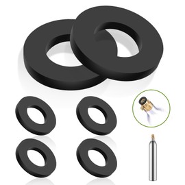 6 Stück Ersatzdichtung - Silikon Dichtungsring für Sodastream Cystal Sodaclub Wassermaxx MySodaPop Spudelino, Hochwertige Ersatzteile Dichtungsringe Einfache Installation (Schwarze)