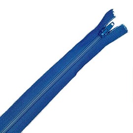 Plush Addict Number 5 Open-Ended Zip Fasteners for Sewing, Crafts, Clothing and Accessories - Mid Blue - 22" / 56cm