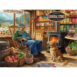 White Mountain The General Store Puzzle 500 Teile Vintage Puzzle für Erwachsene