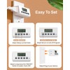 BN-LINK Indoor Digital Timer Outlet,24 Hour Light Timer Easy Programmable,Mini