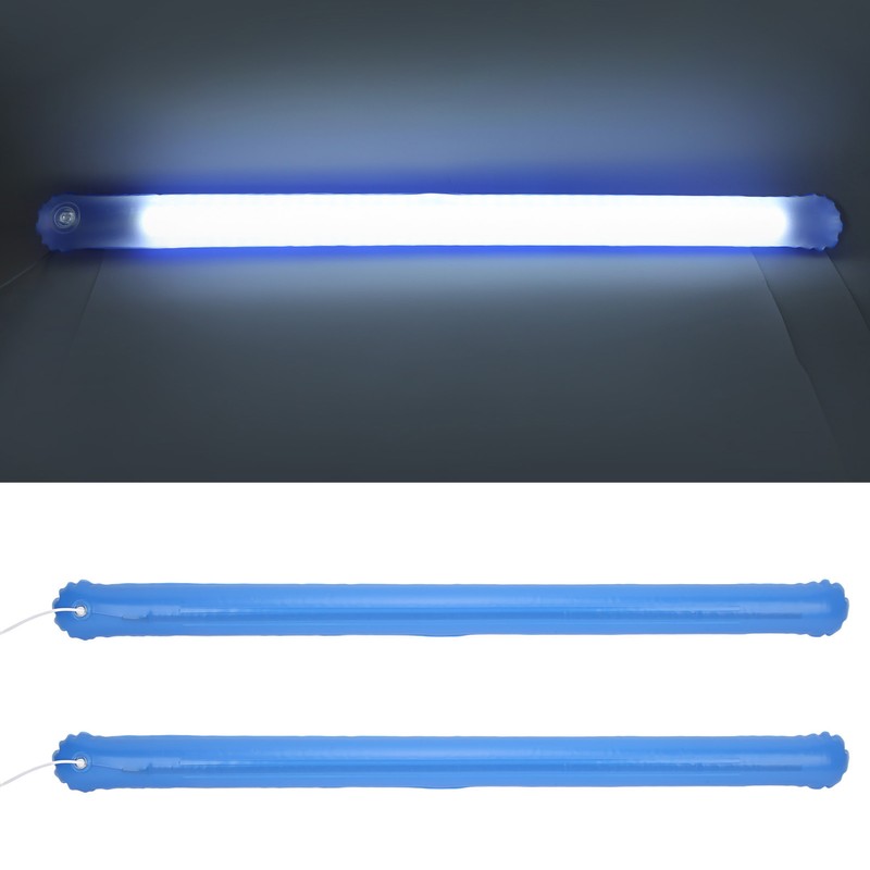 2PCS Inflatable Camping Light Portable Foldable Inflatable USB Charging Monochromatic