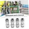 WHAMVOX 4pcs Stainless Steel Quick Connect Air Hose Fittings Durable