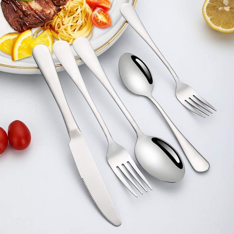 Silverware Set, Briout Flatware Set Service for 4 Stainless Steel