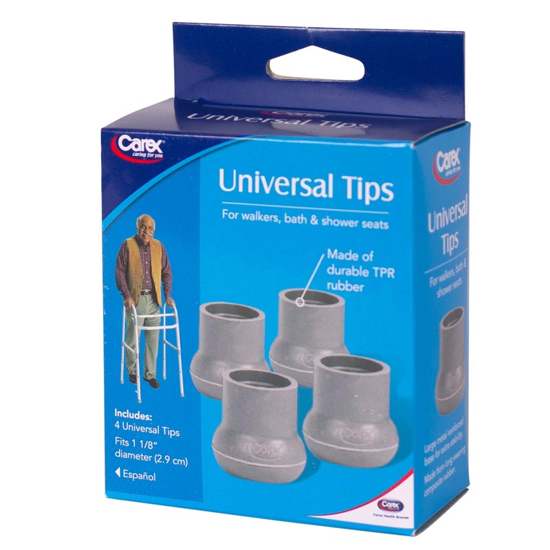 Carex Walker and Bath Bench Tips, 0.32 Pound, 1.12 Inch,