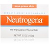 Neutrogena Transparent Facial Bars, Acne-Prone Skin Formula, 3.5 Ounce (Pack