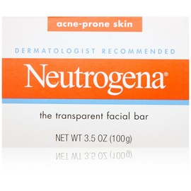 Neutrogena Transparent Facial Bars, Acne-Prone Skin Formula, 3.5 Ounce (Pack of 8)