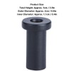 Sliding Barn Door Spacers, Matte Black Spacer, Pack of 2