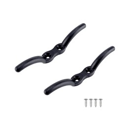 2 Pcs Nylon Cleat Hooks 110mm Boat Deck Trailer Rope Tiebacks Pulley Flagpole Washing Line Cleat Hook Heavy Duty Marine Accessories