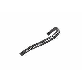 Shires Aviemore Large Diamante Browband - Black/Clear Pony