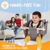 Mass Lumber Indoor Outdoor Baby Swing with 3-Point Harness and