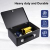IUZIT Fireproof Document Box with Key Lock, Fire Resistant Safe