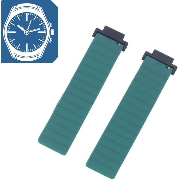 Magnetic Silicone Watch Strap Adjustable Silicone Bracelet Replacement Watchband for