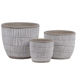Urban Trends Collections 54902 Pot, White