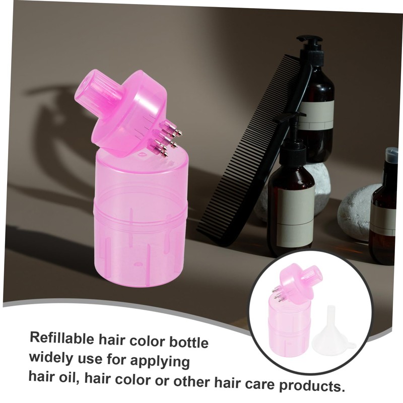 Healvian Cone Applicator Dropper Bottle Hair Oil Dispenser for Dyeing