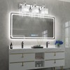 Ralbay Chrome Crystal Bathroom Vanity Light - 3-Lights, 24" Modern