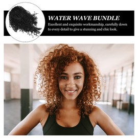 Baluue 75cm Tl3347 Black Water Wave Lace Wig Stylish Hair Bundles for Women Girls