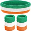 Orange/White/Green Sweatbands Set